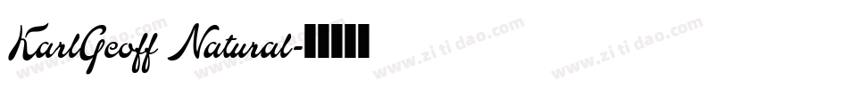 KarlGeoff Natural字体转换